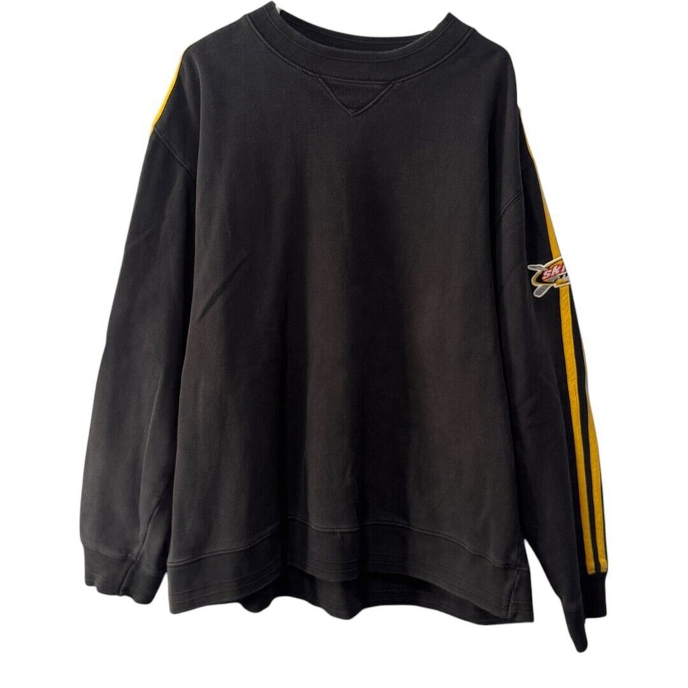 VTG Ski Doo Sweatshirt Mens XL Black Crewneck Bombardier Snowmobile Racing Y2K
